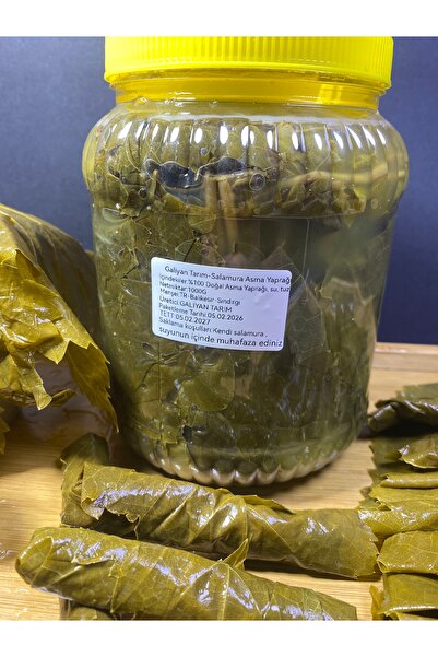 Galiyan Balıkesir Sındırgı Kaynatma Usulü Salamura yaprak 1KG