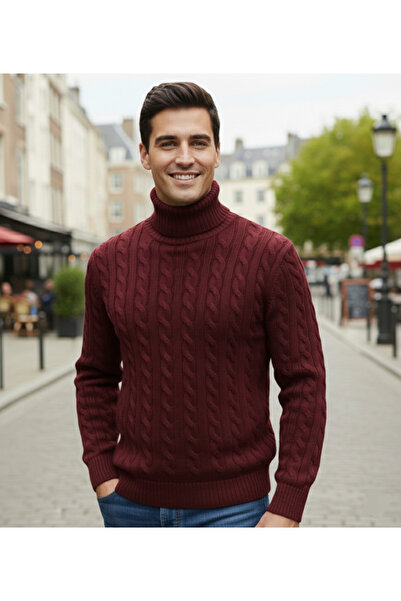 JAKC WAYS Premium Black Turtleneck Men's High-Neck Sweater