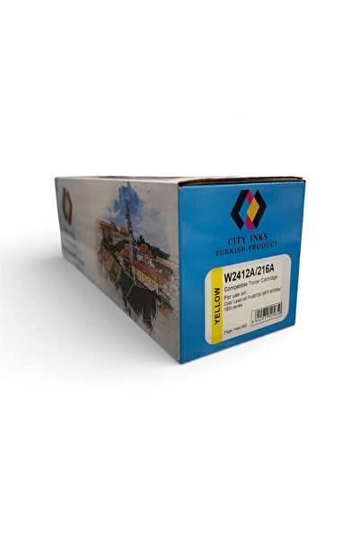 City Inks حبر تركي سيتي انك متوافق مع HP 216A أصفر (Yellow) – W241...