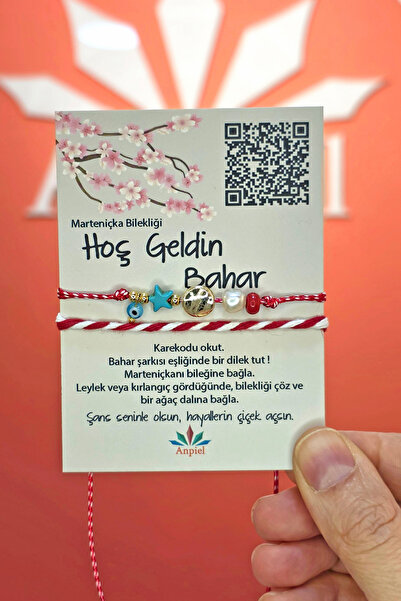 Anpiel Yuvarlak Turkuaz Doğal Taşlı Şarkı Hediyeli Marteniçka Dilek Bileklik ...