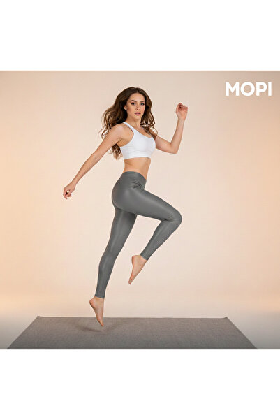 MOPİ High Waist No-Show Shiny Disco Leggings