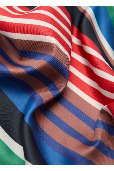 MANGO Woman Çizgili fular