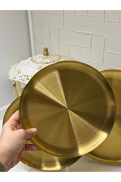 cicizuccaciye 23 Cm Gold Kahvaltı Tabağı
