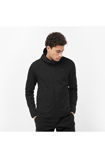 Salomon OUTLINE HYBRID WARM Erkek Kapüşonlu Polar Black LC2296900
