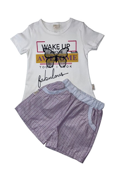 GENERAL Butterfly set: T-shirt and skirt - ages 5 to 8