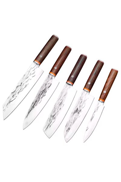 hocho Set of 5 professional knives Timeless series, Japanese steel HRC 60, ha...