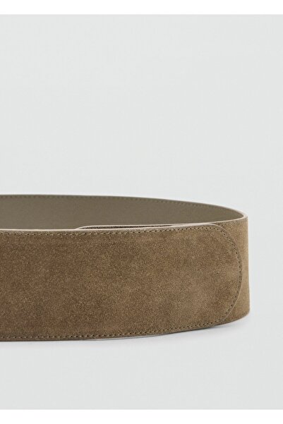 MANGO Woman Süet deri kemer