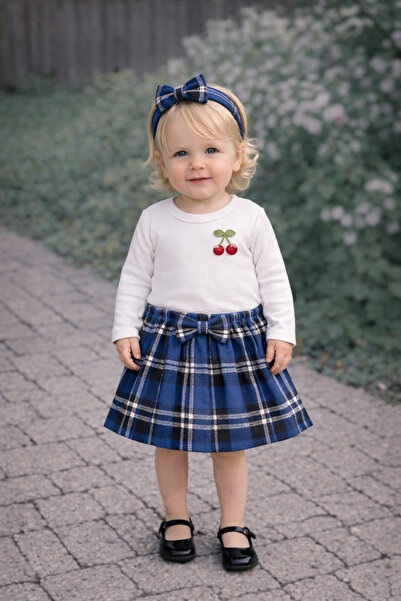 ygz junior fustă, bluză, bandană, fetiță, set de sărbătoare din 3 piese