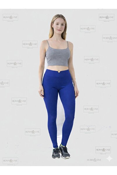 HUMAN LOVE Heart-Detail Leggings and Crop Top