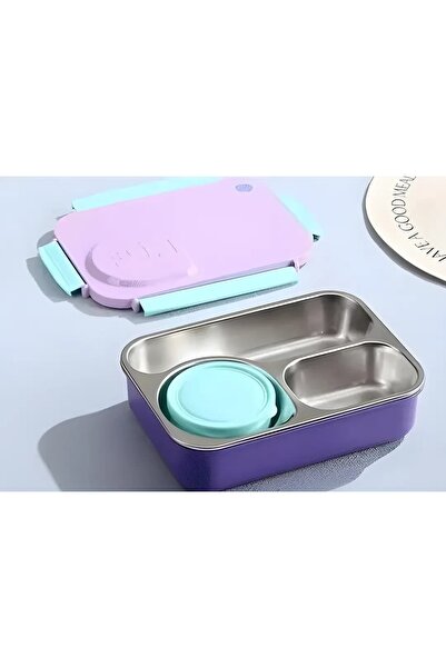 bentopia Beslenme Kutusu Paslanmaz Çelik - 900 ml Sos ( Çorba ) Plastik Kasel...