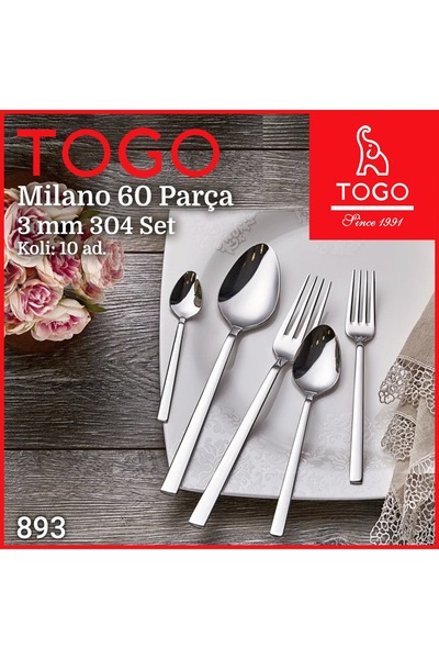 TOGO Sade 12-Person 60-Piece Boxed Cutlery Set
