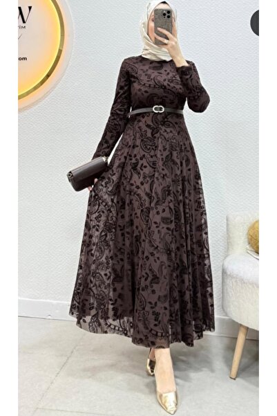 Sema stilbutik Dantel tesettür elbise