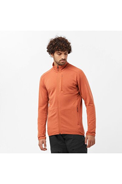 Salomon Essential Ltwarm Fz Men's Red Fleece Men's Fleece Lc2224600