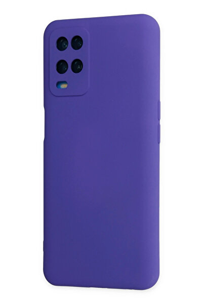 Najmaddin حافظة نيو فيس لهاتف اوبو A54 4G نانو اندرويد K مخمل سيليكون - بنفسجي