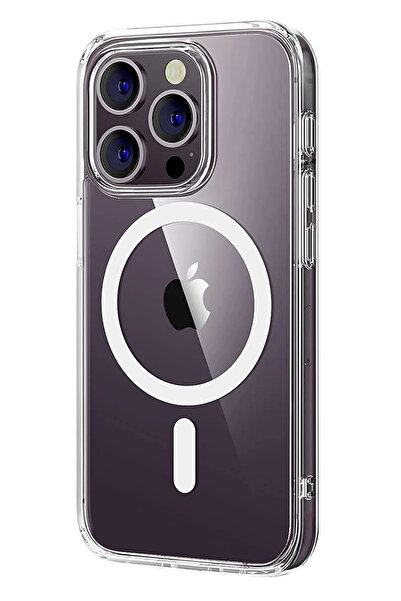 Epilons غطاء ماج سيف شفاف صلب لهاتف آيفون 16 - شفاف