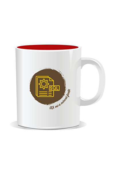 Mug Mania Personalized mug with messages for programmers, SQL ate my liver