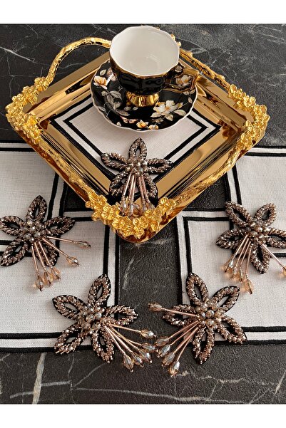 KUMSAL ÇEYİZ 6 Adet Sunumluk,Kahve Sunum Peçetesi,Sunum Peçetesi,Kahve Peçetesi