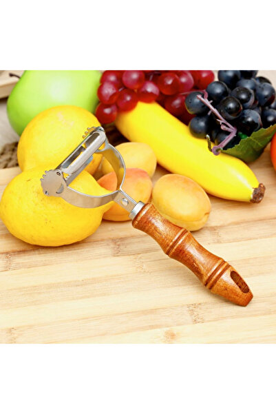 Alvin Practical Stainless Steel Wooden Handle Double Julienne Potato Fruit an...