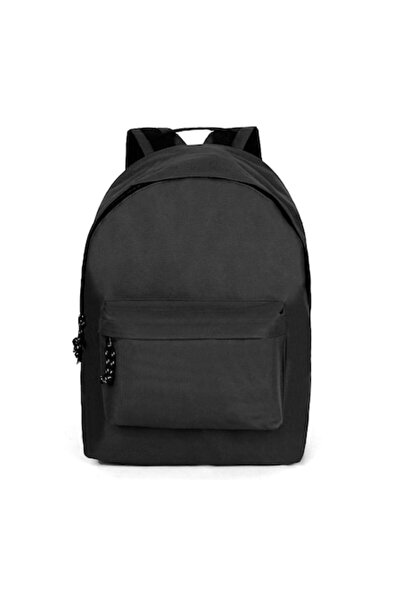 OEM Rucsac școlar, 2 compartimente, 30x42x19 cm, negru