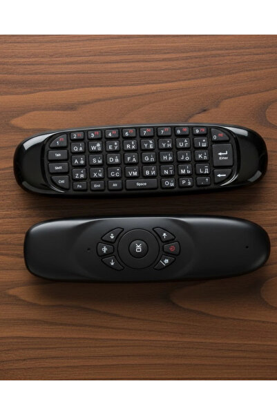 Twin Store Mey Import ®   Double-Sided Air Mouse Wireless Keyboard Remote Con...