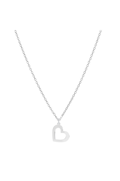 BIJUTERIA NEAGRA 925 Sterling Silver Heart Pendant Necklace