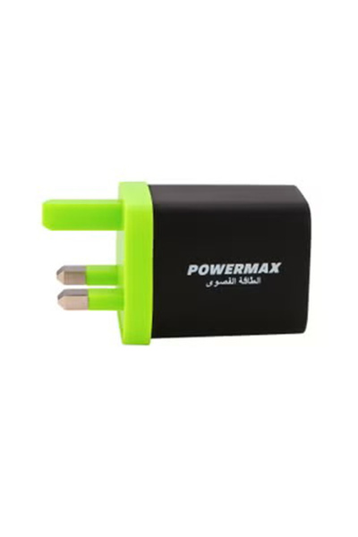 BOR POWER MAX شاحن 65 واط USB-C محول طاقة بمنفذين من النوع A و C قابس حائط للشحن بتقنية GaN متوافق