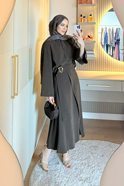 Hazamoda Hazale Etekli Takım Acı Kahve