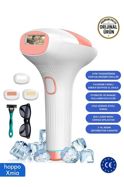 moontime alaçatı Yüksek Performanslı 999.999 Atımlı 9 Kademe IPL Lazer Epilasyon Cihazı
