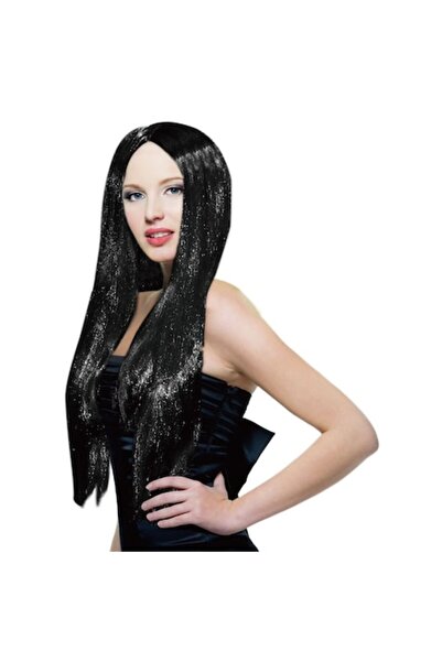 OEM Μακριά Συνθετική Μαύρη Περούκα για Γυναικεία