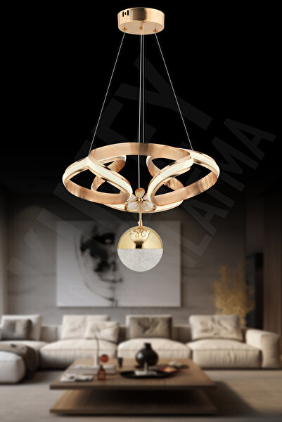 KUZEY AYDINLATMA DENİZ 3 RENK LED TOPLU KUMANDALI ŞIK AYDINLATMA AVİZE