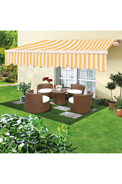 stratecht SunFun Balkon Teras Tente Teleskopik Açılır Kapanır Bahçe Kafe Poly...