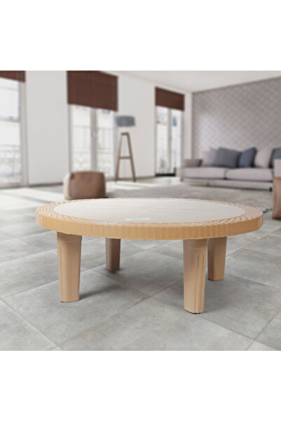 ANAKA round plastic floor table