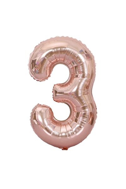 It's Party Time Balon folie numărul 3, auriu roz