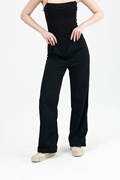 Belinay fashion Women's High Waist Velvet Palazzo Pants