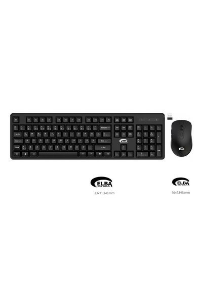 Genel Markalar KW 832 Q Usb Siyah Kablosuz Klavye Mouse Set