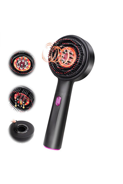 UNİBOX Perie Electrica 3 in 1 cu Terapie prin Lumina Rosie si Masaj pentru Sc...