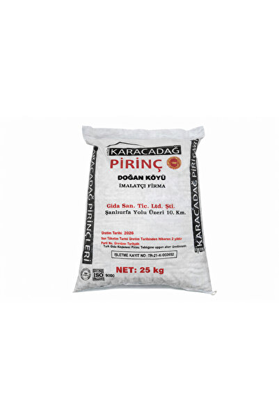 Siverek Gross Karacadağ Pirinç 25 Kg – Siverek Üretimi Yerli Doğal Pirinç