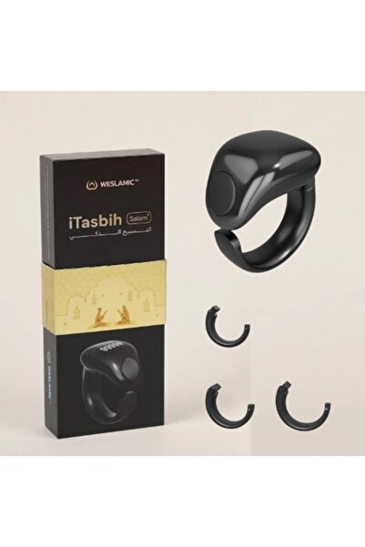 WESLAMIC iTasbih Salam Smart Zikr Ring | 3-in-1 Adjustable Size Bluetooth Dig...