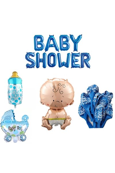 It's Party Time Комплект балони за бебе момче, Време е за парти, 90 см