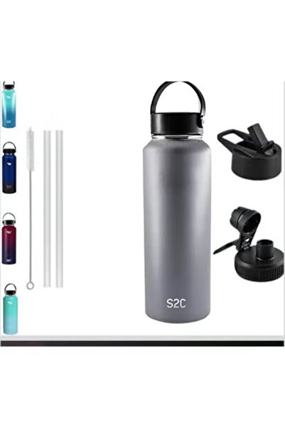 S2C 1200ml insulated water bottle, Double walled 18/8 stainless steel, with a...