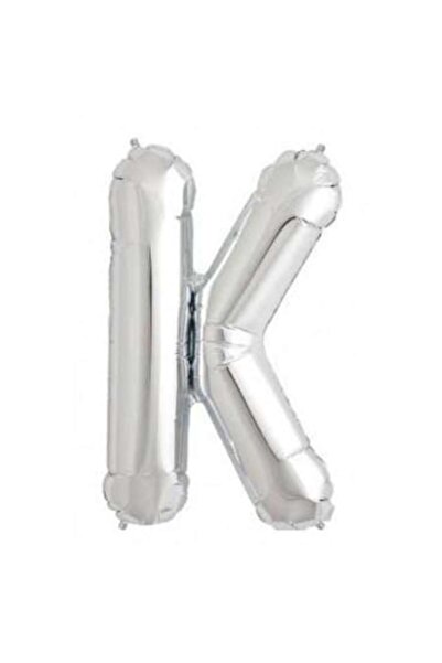 It's Party Time Letter K Foil Balloon, It's Party Time, Silver, 40 cm