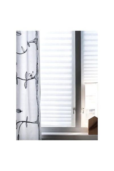 Next ®   Rulou, 90x190 cm, montare pe pervaz, fără găurire, cleme de fixare, sistem de închidere, decupabil la dimensiune, alb