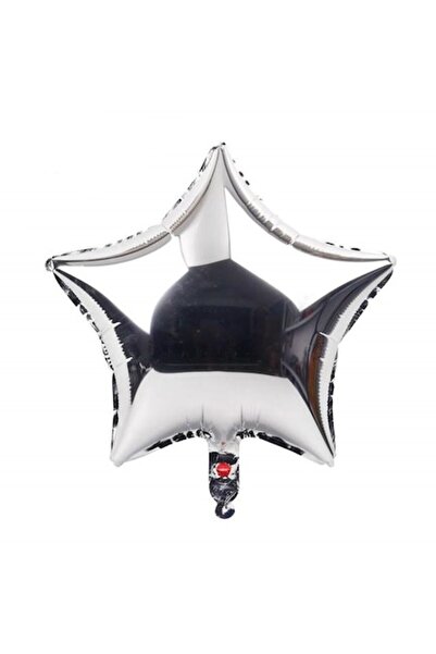 It's Party Time Balon folie stea, 45 cm, argintiu