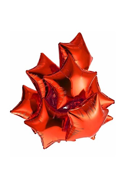 It's Party Time Set de 5 baloane folie stele, E timpul petrecerii, Roșu, 45 cm