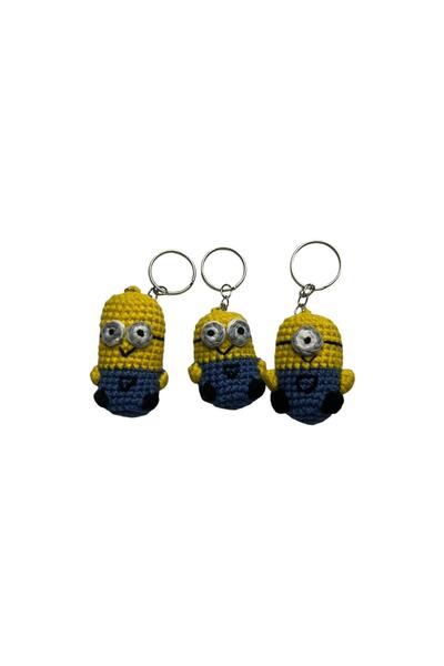 Morey Amigurumi Knitted Keychain - Handmade Bag Accessory and Gift Figure
