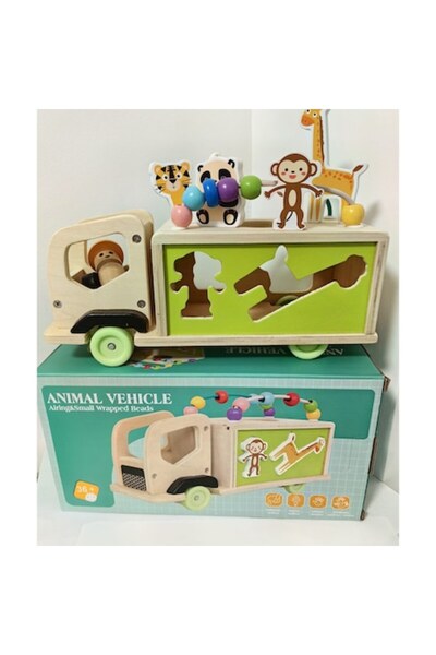 OEM Wooden Sorting Truck with Animals – 3 in 1 Montessori Educational Toy for...