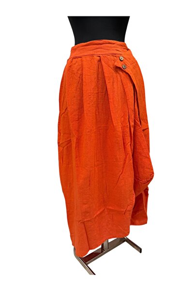 PHUTİ COLLECTION Button-Detached Asymmetric Skirt