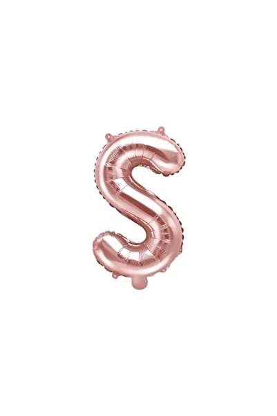 It's Party Time Letter S Foil Balloon, It's Party Time, Rose Gold, 40 cm