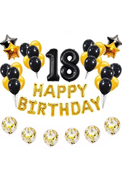 It's Party Time Set de 44 de baloane pentru a 18-a aniversare, La mulți ani, ...