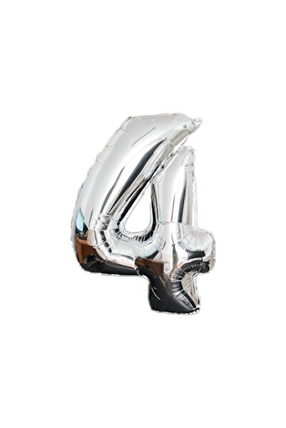 Avantflor Balon folie, numărul 4, argintiu, 100 cm